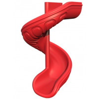 Гвинтовий спуск пластиковий червоний Туреччина 200 см